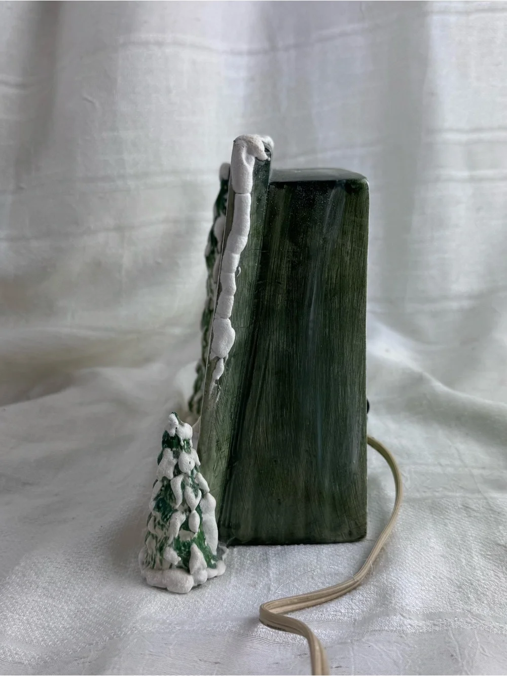 Rare Vintage Walter Brockmann Gothic Cathedral Christmas Nightlight Signed.